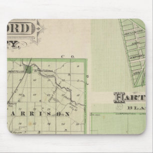 Karte des Landkreises Blackford mit Montpelier Mousepad