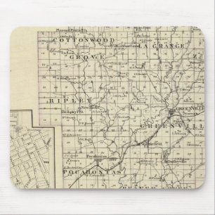 Karte des Landkreises Bond, Alton Mousepad
