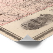 Karte des Landkreises Boone, Staat von Iowa Poster (Ecke)