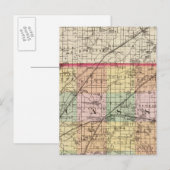 Karte des Landkreises Cass, Michigan (Vorne/Hinten)