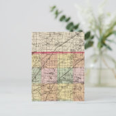 Karte des Landkreises Cass, Michigan (Stehend Vorderseite)