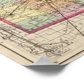 Karte des Landkreises Cass, Michigan Poster (Ecke)