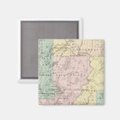 Karte des Landkreises Chippewa im Süden Magnet (Vorderseite/Rückseite)