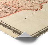 Karte des Landkreises Clinton, Staat von Iowa Poster (Ecke)