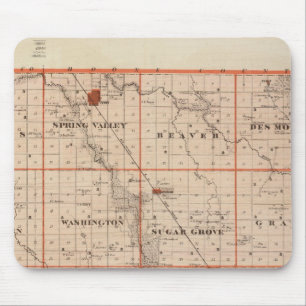 Karte des Landkreises Dallas, Staat von Iowa Mousepad
