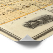 Karte des Landkreises der Geschichte, Staat von Io Poster (Ecke)