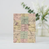 Karte des Landkreises Dodge, Staat von Wisconsin (Stehend Vorderseite)