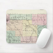 Karte des Landkreises Eau Claire, Staat von Wiscon Mousepad (Mit Mouse)