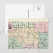 Karte des Landkreises Eau Claire, Staat Wisconsin (Vorne/Hinten)