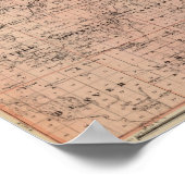 Karte des Landkreises Fillmore, Minnesota Poster (Ecke)