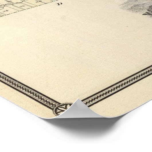 Karte des Landkreises Fond du Lac, Staat von Wisco Poster (Ecke)