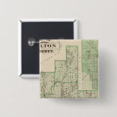 Karte des Landkreises Fulton mit Rochester, Fulton Button (Vorne & Hinten)