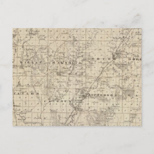 Karte des Landkreises Harrison, Staat von Iowa