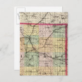 Karte des Landkreises Hillsdale, Michigan (Vorne/Hinten)