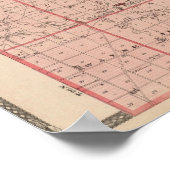 Karte des Landkreises Huntington Poster (Ecke)