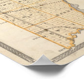 Karte des Landkreises La Porte Poster (Ecke)