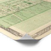 Karte des Landkreises Lagrange mit La Grange, Lima Poster (Ecke)