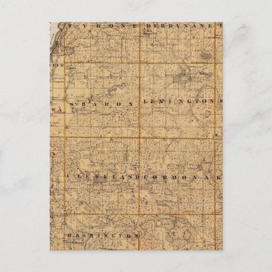 Karte des Landkreises Le Sueur, Minnesota (Vorderseite)