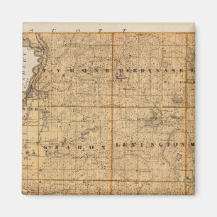 Karte des Landkreises Le Sueur, Minnesota Magnet