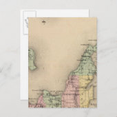 Karte des Landkreises Leelanau, Michigan (Vorne/Hinten)