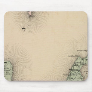 Karte des Landkreises Leelanau, Michigan Mousepad