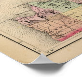 Karte des Landkreises Leelanau, Michigan Poster (Ecke)