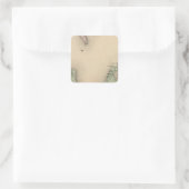 Karte des Landkreises Leelanau, Michigan Quadratischer Aufkleber (Tasche)