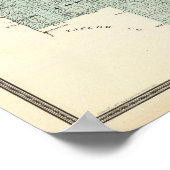 Karte des Landkreises Lincoln Poster (Ecke)