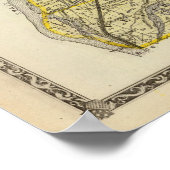 Karte des Landkreises Madison Poster (Ecke)