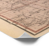 Karte des Landkreises Mäher, Minnesota Poster (Ecke)