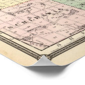 Karte des Landkreises Manitowoc, Staat von Wiscons Poster (Ecke)