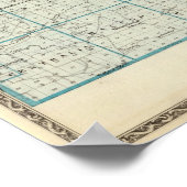 Karte des Landkreises Marion Poster (Ecke)