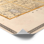 Karte des Landkreises Marshall Poster (Ecke)