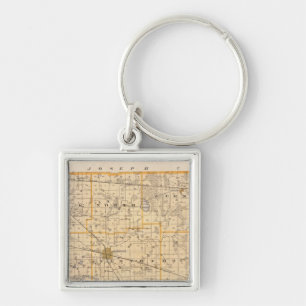 Karte des Landkreises Marshall Schlüsselanhänger