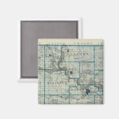 Karte des Landkreises Marshall, Staat von Iowa Magnet (Vorderseite/Rückseite)