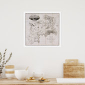 Karte des Landkreises Middlesex, veröffentlicht 18 Poster (Küche)