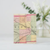 Karte des Landkreises Midland, Michigan (Stehend Vorderseite)