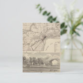 Karte des Landkreises Muscatine (Stehend Vorderseite)