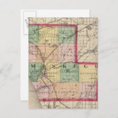 Karte des Landkreises Muskegon, Michigan (Vorne/Hinten)