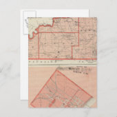 Karte des Landkreises Ohio mit der Stadt der aufst (Vorne/Hinten)