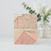 Karte des Landkreises Ohio mit der Stadt der aufst (Stehend Vorderseite)