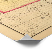 Karte des Landkreises Oscoda, Michigan Poster (Ecke)