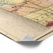 Karte des Landkreises Ottawa, Michigan Poster (Ecke)