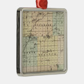 Karte des Landkreises St Croix Ornament Aus Metall (Rechts)