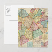 Karte des Landkreises von Norfolk, Massachusetts (Vorne/Hinten)