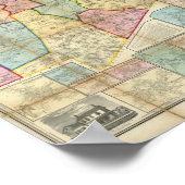 Karte des Landkreises von Norfolk, Massachusetts Poster (Ecke)