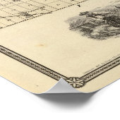 Karte des Landkreises Walworth, Staat von Wisconsi Poster (Ecke)