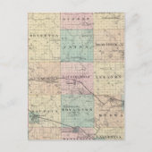 Karte des Landkreises Waupaca, Staat Wisconsin (Vorderseite)