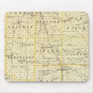 Karte des Landkreises Wayne Mousepad
