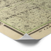 Karte des Landkreises Wright, Minnesota Poster (Ecke)